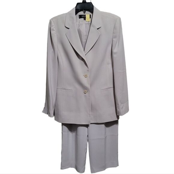 Kasper lt. Grey 3pc business suit 8P - Picture 1 of 5